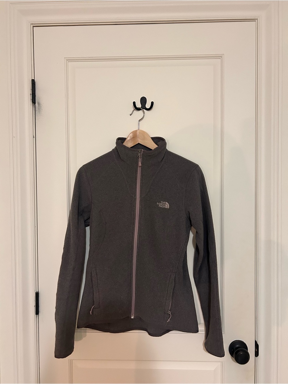 The North Face Women's Dark Purple / Plum Gray Fleece Zip Jacket - Size S/P